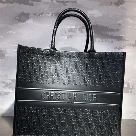 dior black tote bag